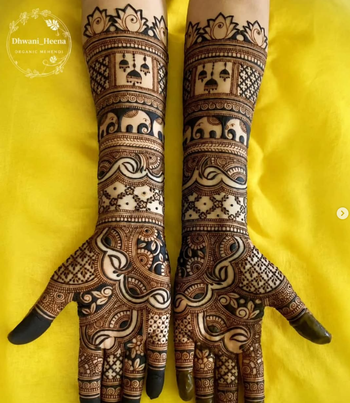 Natural Mehendi celebration artwork
