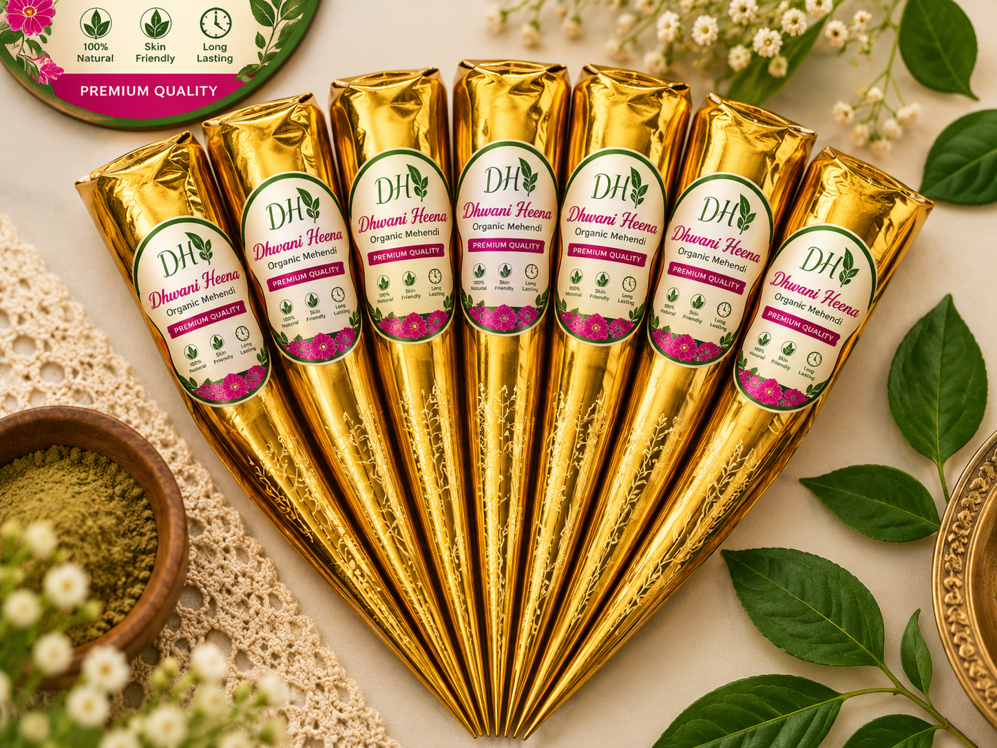 Organic Cone (24g - 28g) mehendi cones